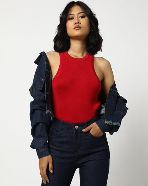 Yousta - Women Ribbed Fitted Tank Top