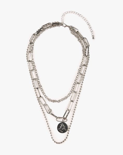 Yousta - Women Silver-Plated Layered Necklace