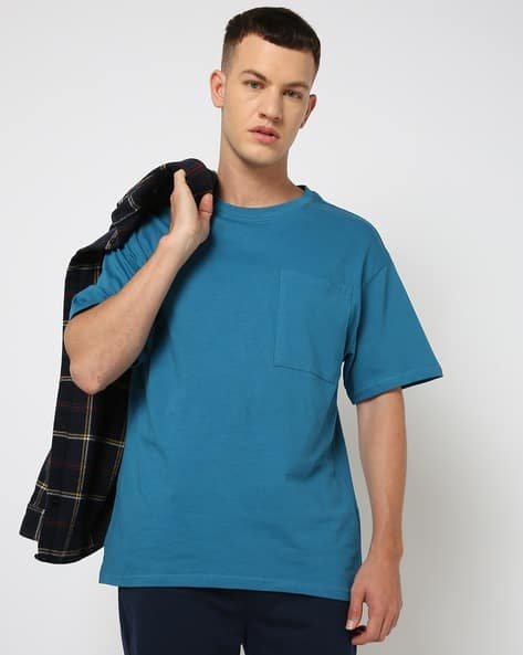Yousta - Men Relaxed Fit Crew-Neck T-Shirt