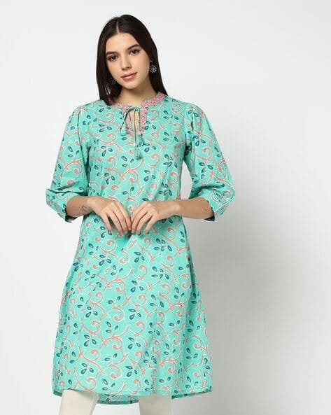 Yousta - Women Floral Print A-Line Kurta