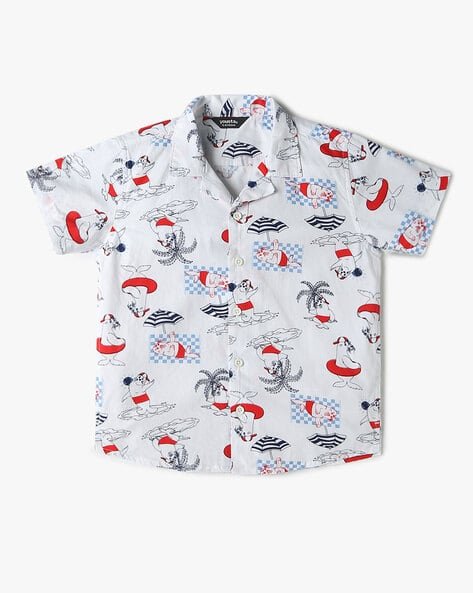 Yousta Kids - Boys Printed Boxy Fit Shirt