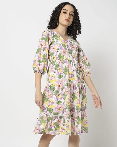 Yousta - Women All-Over Print A-Line Dress