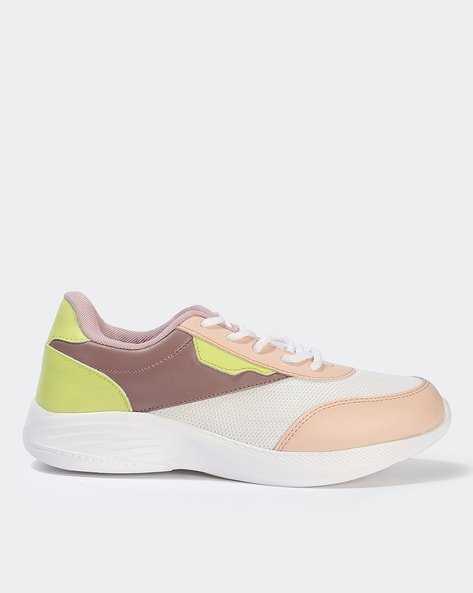 Yousta - Women Colourblock Lace-Up Shoes
