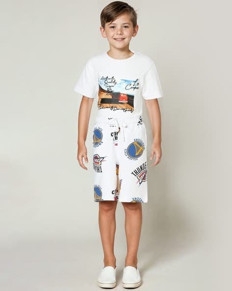 Yousta Kids - Boys Graphic Print Regular Fit Shorts
