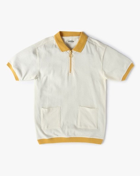 Yousta Kids - Boys Regular Fit Polo T-Shirt with Contrast Collar