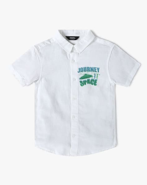 Yousta Kids - Boys Typographic Print Regular Fit Shirt