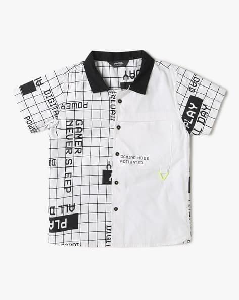 Yousta Kids - Boys Typographic Print Regular Fit Shirt