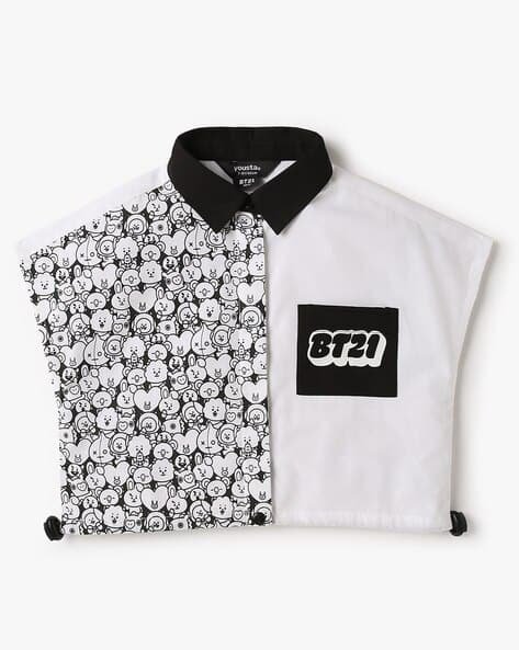 Yousta Kids - Girls Printed Relaxed Fit Shirt