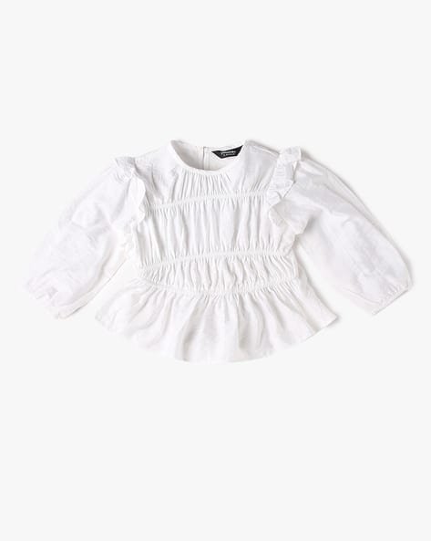 Yousta Kids - Girls Regular Fit Shirred Top