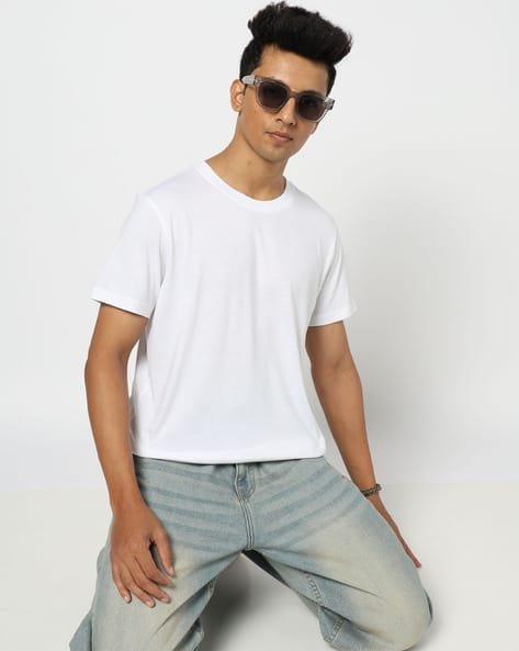 Yousta - Men Regular Fit Crew-Neck T-Shirt