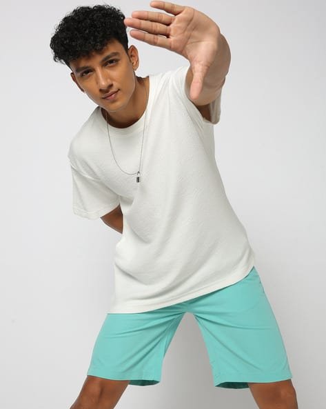 Yousta - Men Relaxed Fit Crew-Neck T-Shirt