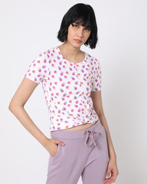 Yousta - Printed Round-Neck T-Shirt