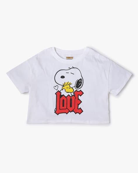Yousta Kids - Snoopy Print Relaxed Fit Round-Neck T-Shirt