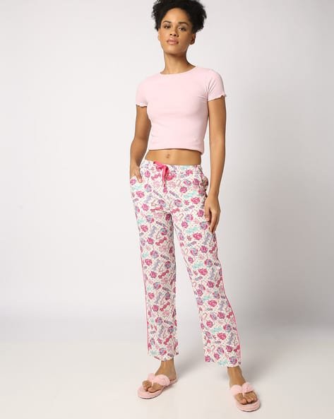 Yousta - Women Floral Print Regular Fit Pyjama