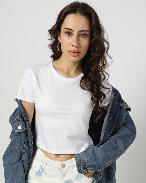 Yousta - Women Regular Fit Round-Neck T-Shirt