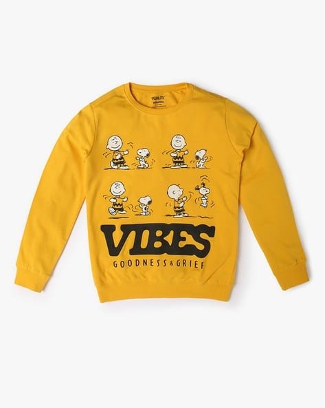 Yousta Kids - Boys Cross Looper Graphic Print Relaxed Fit Sweatshirt