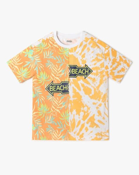 Yousta Kids - Boys Graphic Print Crew-Neck T-Shirt