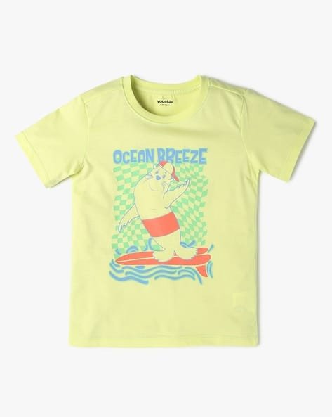 Yousta Kids - Boys Graphic Print Regular Fit Crew-Neck T-Shirt