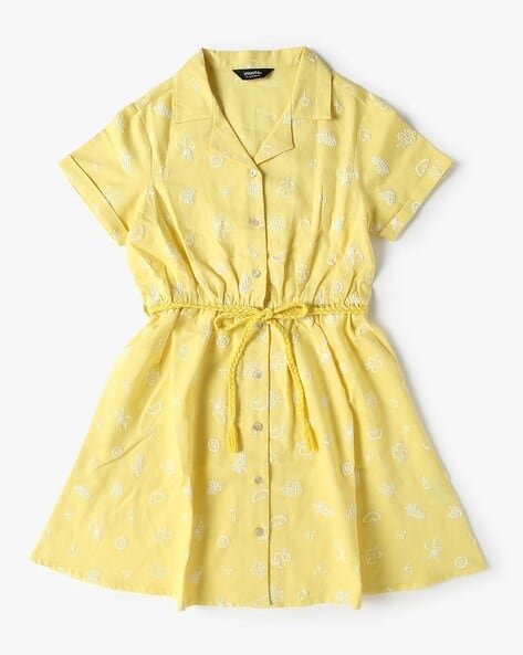 Yousta Kids - Girls Embroidered Shirt Dress