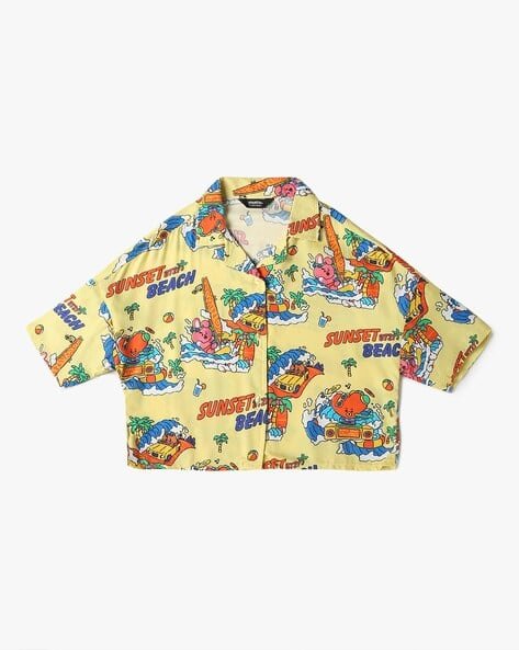 Yousta Kids - Girls Printed Relaxed Fit Shirt