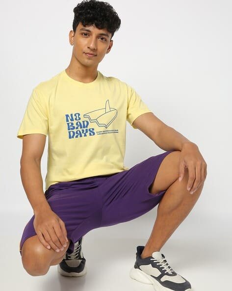 Yousta - Men Printed Regular Fit Crew-Neck T-Shirt