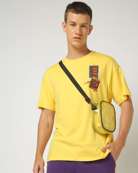 Yousta - Men Relaxed Fit Crew-Neck T-Shirt