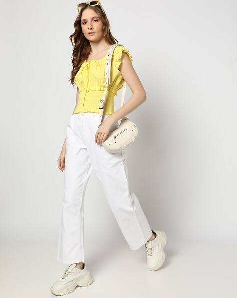 Yousta - Women Regular Fit Smocked Top